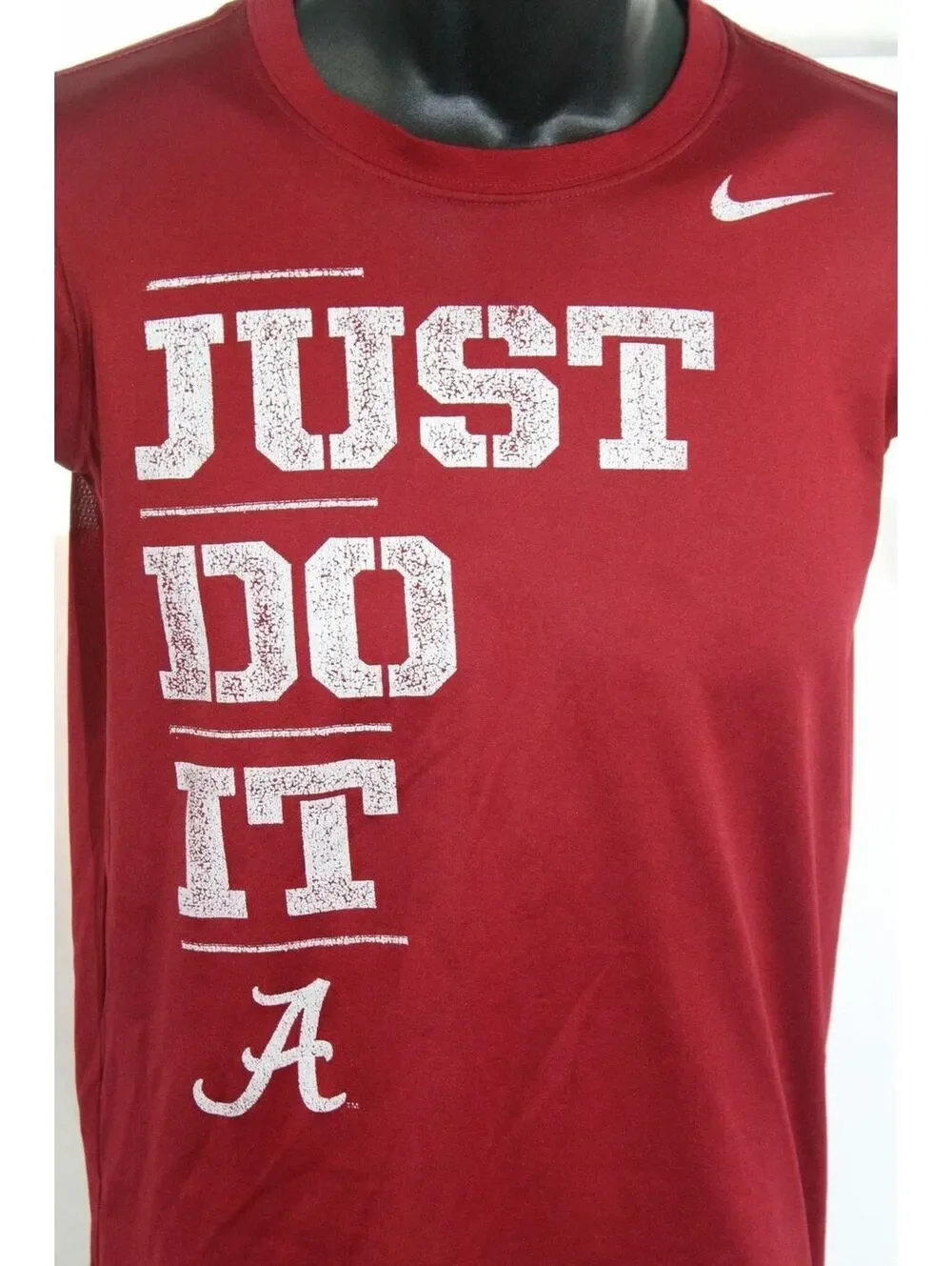 Nike Just Do It Alabama Crimson Tide Polyester T Shirt Size Youth Medium